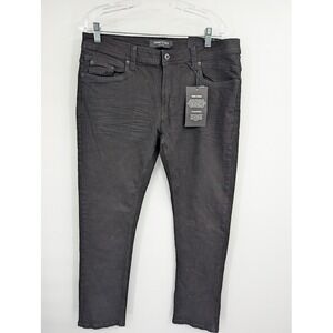 Kenneth Cole  NWT Men's Denim Stretch Slim Fit Black Jeans‎ sz 34X32